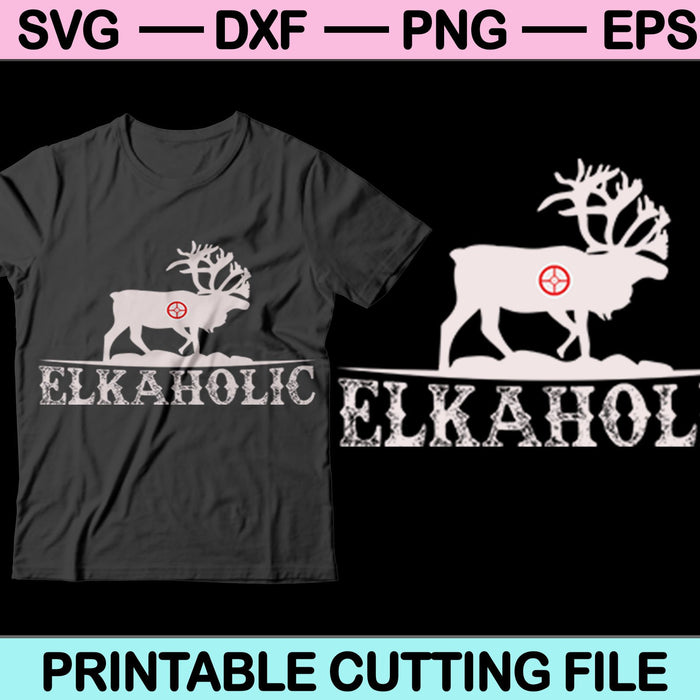 Elkaholic SVG PNG Cutting Printable Files Elkaholic SVG PNG Cutting Printable Files
