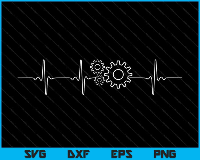 Engineer I Love Engineering Gears Heartbeat SVG PNG Cutting Printable Files Engineer I Love Engineering Gears Heartbeat SVG PNG Cutting Printable Files