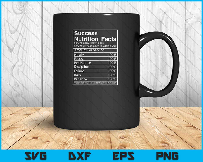 Entrepreneur Success Nutrition Facts SVG PNG Cutting Printable Files Entrepreneur Success Nutrition Facts SVG PNG Cutting Printable Files