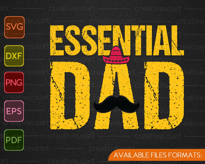 Essential Dad SVG PNG Cutting Printable Files Essential Dad SVG PNG Cutting Printable Files