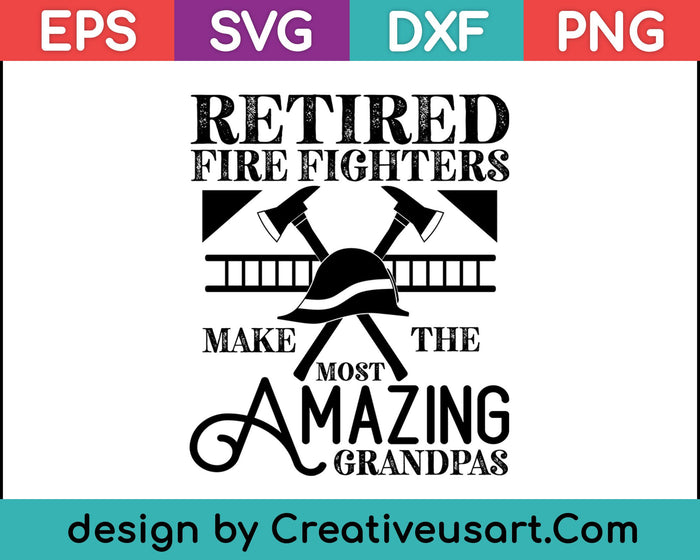 Vaderdag brandweerman opa cadeau gepensioneerde brandweerlieden Tee SVG PNG snijden afdrukbare bestanden Vaderdag brandweerman opa cadeau gepensioneerde brandweerlieden Tee SVG PNG snijden afdrukbare bestanden