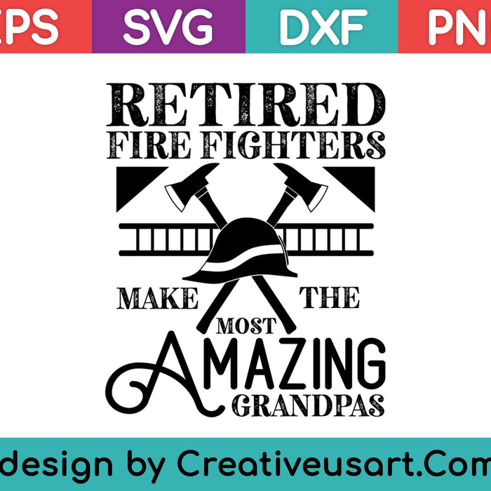 Vaderdag brandweerman opa cadeau gepensioneerde brandweerlieden Tee SVG PNG snijden afdrukbare bestanden Vaderdag brandweerman opa cadeau gepensioneerde brandweerlieden Tee SVG PNG snijden afdrukbare bestanden