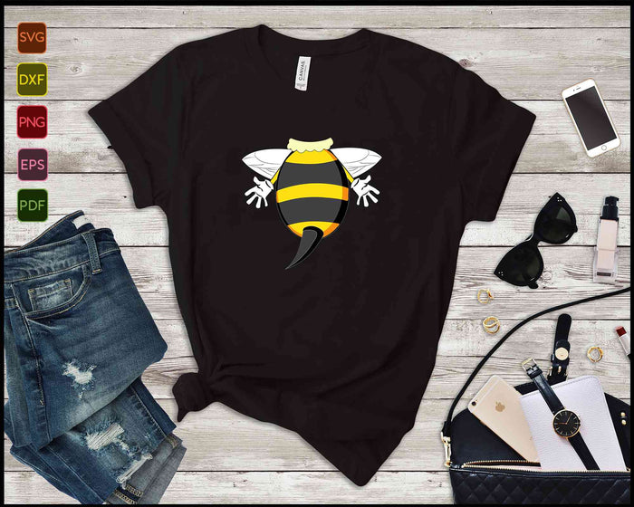 Disfraz de abeja divertido Abeja fácil Halloween SVG PNG Cortar archivos imprimibles Disfraz de abeja divertido Abeja fácil Halloween SVG PNG Cortar archivos imprimibles
