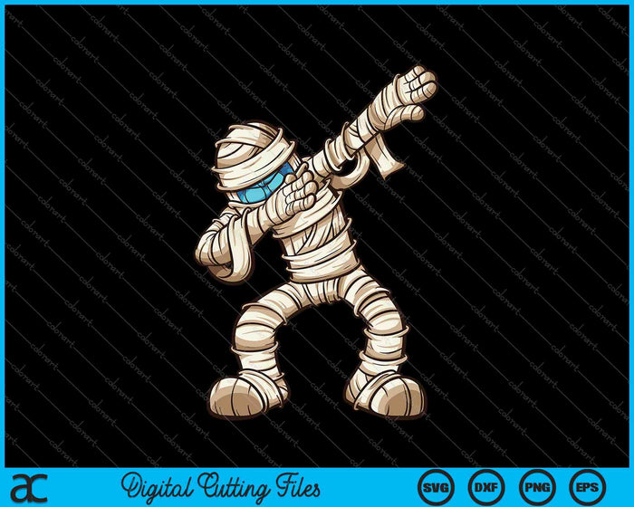Funny Dabbing Mummy Scary Halloween SVG PNG Cutting Printable Files Funny Dabbing Mummy Scary Halloween SVG PNG Cutting Printable Files