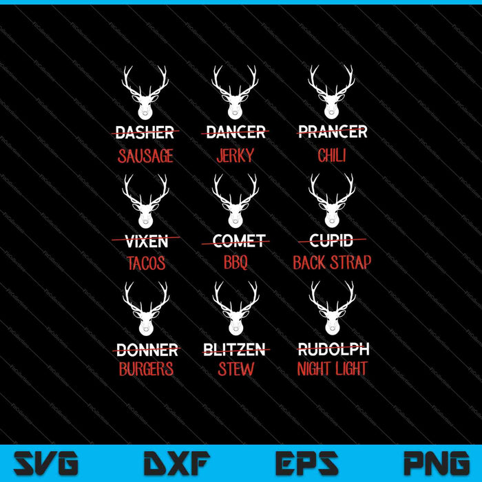 Funny Deer design Hunters All of Santa's Reindeer SVG PNG Cutting Printable Files Funny Deer design Hunters All of Santa's Reindeer SVG PNG Cutting Printable Files