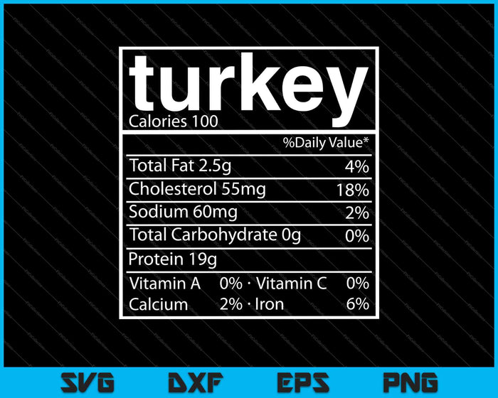 Funny Food Nutrition Facts Shirt Turkey Thanksgiving SVG PNG Cutting Printable Files Funny Food Nutrition Facts Shirt Turkey Thanksgiving SVG PNG Cutting Printable Files