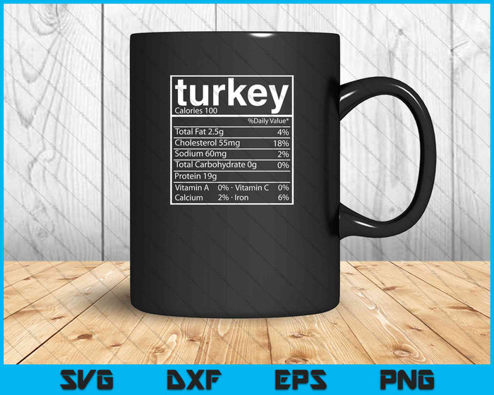 Funny Food Nutrition Facts Shirt Turkey Thanksgiving SVG PNG Cutting Printable Files Funny Food Nutrition Facts Shirt Turkey Thanksgiving SVG PNG Cutting Printable Files