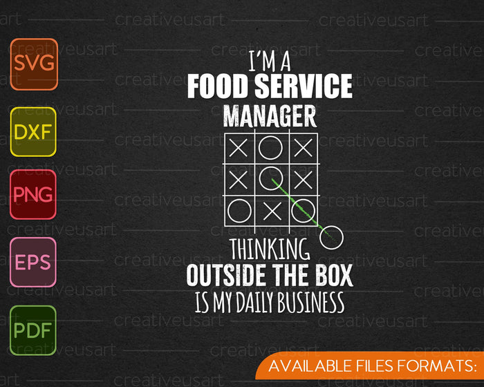 Funny Food Service Manager SVG PNG Cutting Printable Files Funny Food Service Manager SVG PNG Cutting Printable Files