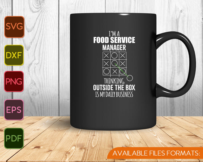 Funny Food Service Manager SVG PNG Cutting Printable Files Funny Food Service Manager SVG PNG Cutting Printable Files