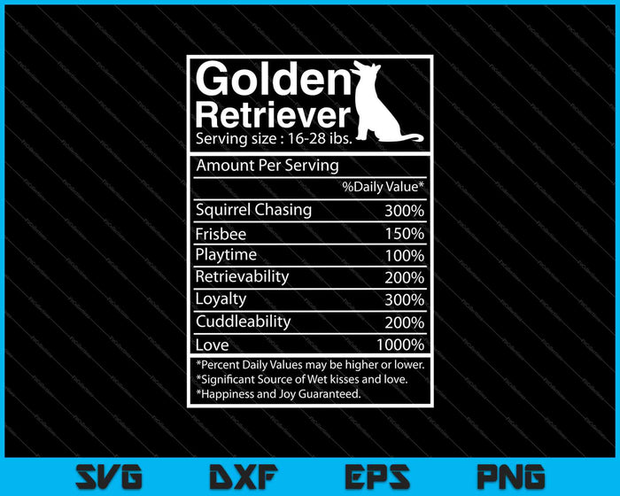 Funny Golden Retriever Facts Nutrition Retrieve Mom Dog SVG PNG Cutting Printable Files Funny Golden Retriever Facts Nutrition Retrieve Mom Dog SVG PNG Cutting Printable Files