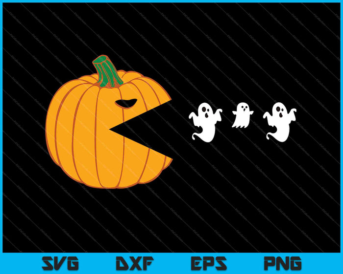 Grappige Halloween pompoen geesten SVG PNG snijden afdrukbare bestanden Grappige Halloween pompoen geesten SVG PNG snijden afdrukbare bestanden