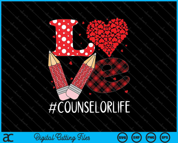 Funny Plaid Heart LOVE Counselor Valentine Day Christmas SVG PNG Cutting Printable Files Funny Plaid Heart LOVE Counselor Valentine Day Christmas SVG PNG Cutting Printable Files