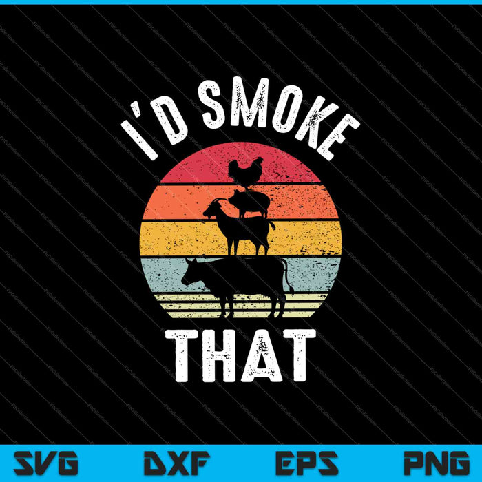 Funny Retro BBQ Party Smoker SVG PNG Cutting Printable Files Funny Retro BBQ Party Smoker SVG PNG Cutting Printable Files