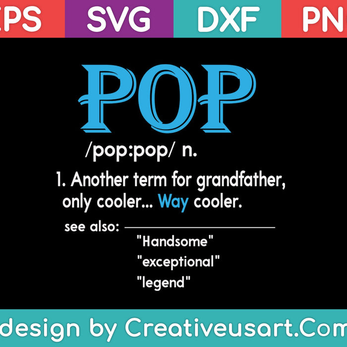 Funny Pop Shirt for Grandpa, Pop Definition for Grandfather T-Shirt SVG PNG Cutting Printable Files Funny Pop Shirt for Grandpa, Pop Definition for Grandfather T-Shirt SVG PNG Cutting Printable Files