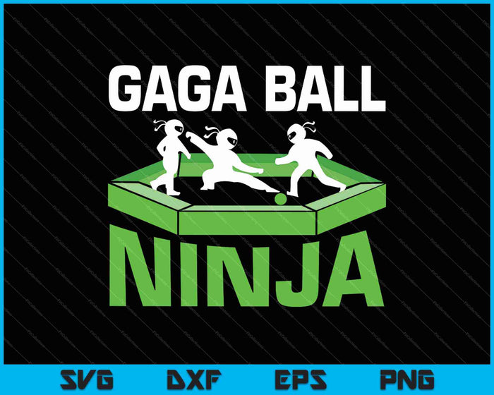 Gaga Ball Ninja Dodgeball SVG PNG Cutting Printable Files Gaga Ball Ninja Dodgeball SVG PNG Cutting Printable Files