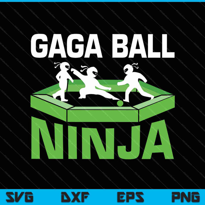 Gaga Ball Ninja Dodgeball SVG PNG Cutting Printable Files Gaga Ball Ninja Dodgeball SVG PNG Cutting Printable Files