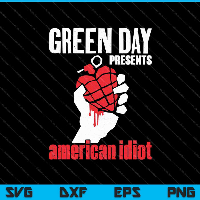 Green Day American Idiot SVG PNG Cutting Printable Files