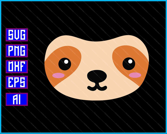 Halloween DIY Animal Sloth SVG PNG Cutting Printable Files Halloween DIY Animal Sloth SVG PNG Cutting Printable Files