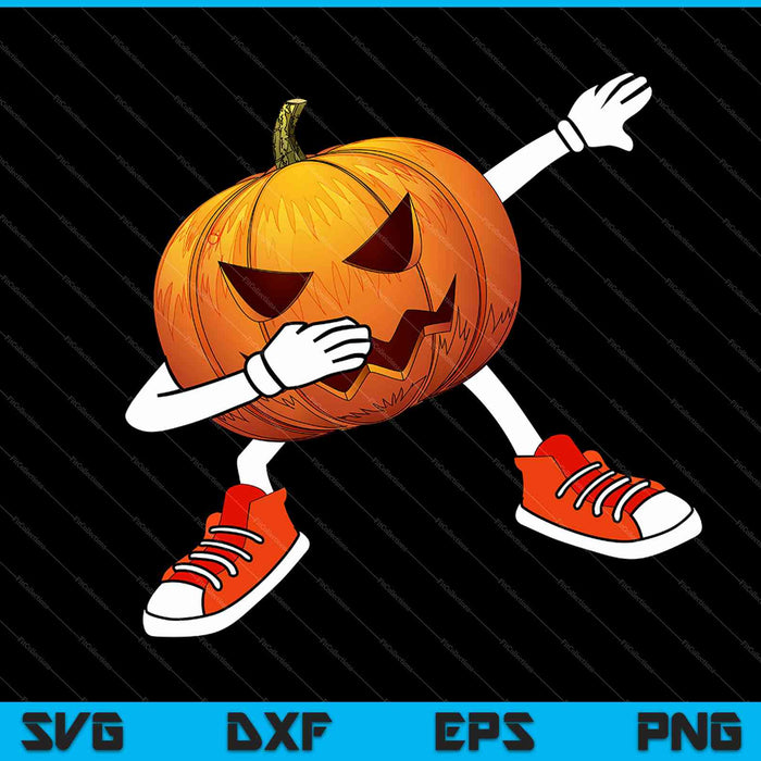 Funny Halloween Dabbing Jack O Lantern SVG PNG Cutting Printable Files Funny Halloween Dabbing Jack O Lantern SVG PNG Cutting Printable Files