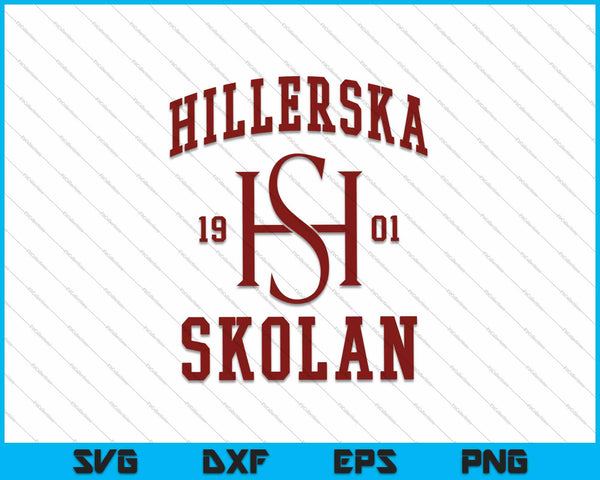 Hillerska SKOLAN 1901 SVG PNG Cortar archivos imprimibles
