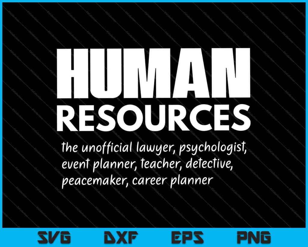 Human Resources HR Definition SVG PNG Files creativeusarts