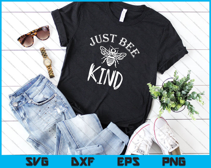 Just Bee Kind SVG PNG cortando archivos imprimibles Just Bee Kind SVG PNG cortando archivos imprimibles