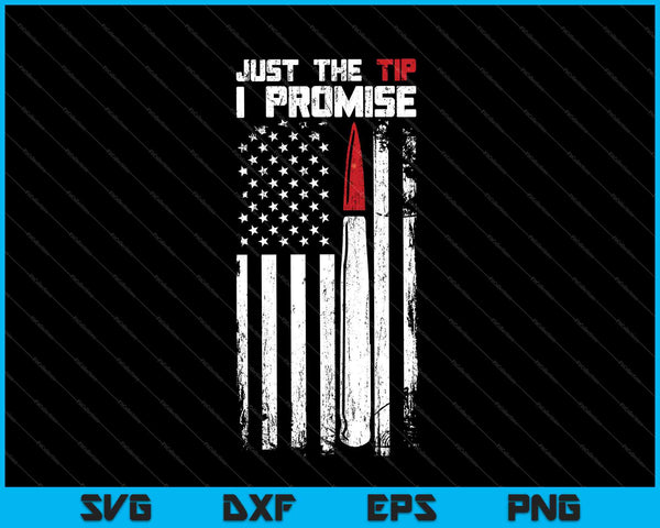 Just The Tip I Promise shirt Veteran US Flag SVG PNG Cutting Printable Files