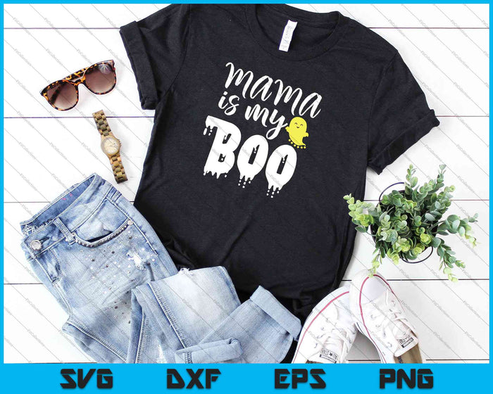 Mamá es mi boo bebé onesie Halloween SVG PNG cortando archivos imprimibles Mamá es mi boo bebé onesie Halloween SVG PNG cortando archivos imprimibles