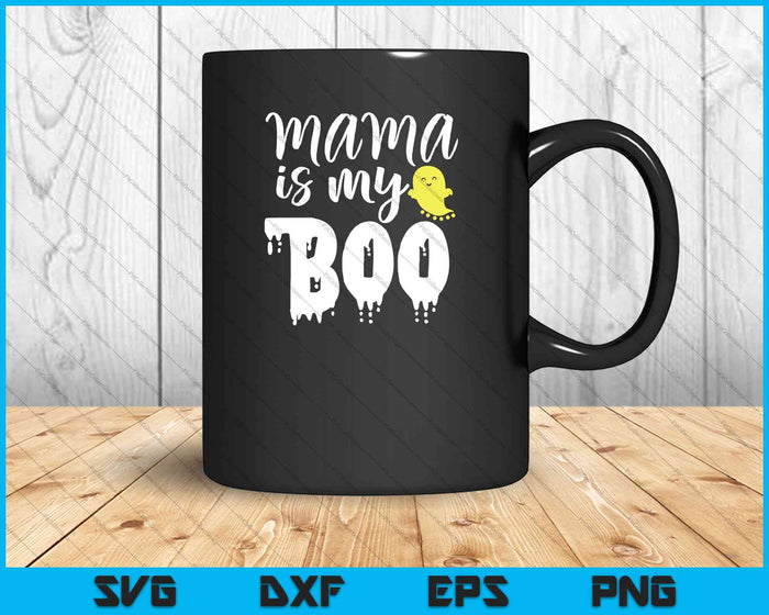 Mamá es mi boo bebé onesie Halloween SVG PNG cortando archivos imprimibles Mamá es mi boo bebé onesie Halloween SVG PNG cortando archivos imprimibles
