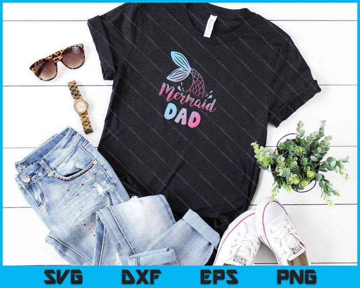 Zeemeermin papa grappige Meerman familie bijpassende verjaardag SVG PNG snijden afdrukbare bestanden Zeemeermin papa grappige Meerman familie bijpassende verjaardag SVG PNG snijden afdrukbare bestanden