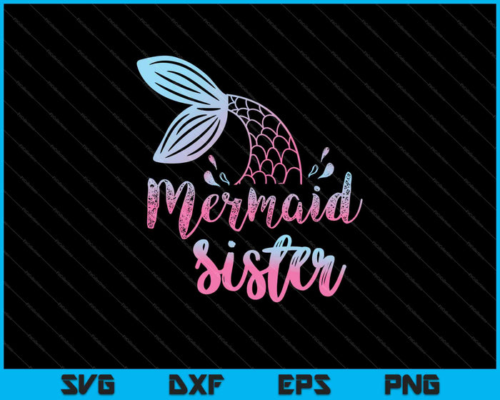 Zeemeermin zus grappige Meerman familie bijpassende verjaardag SVG PNG snijden afdrukbare bestanden Zeemeermin zus grappige Meerman familie bijpassende verjaardag SVG PNG snijden afdrukbare bestanden