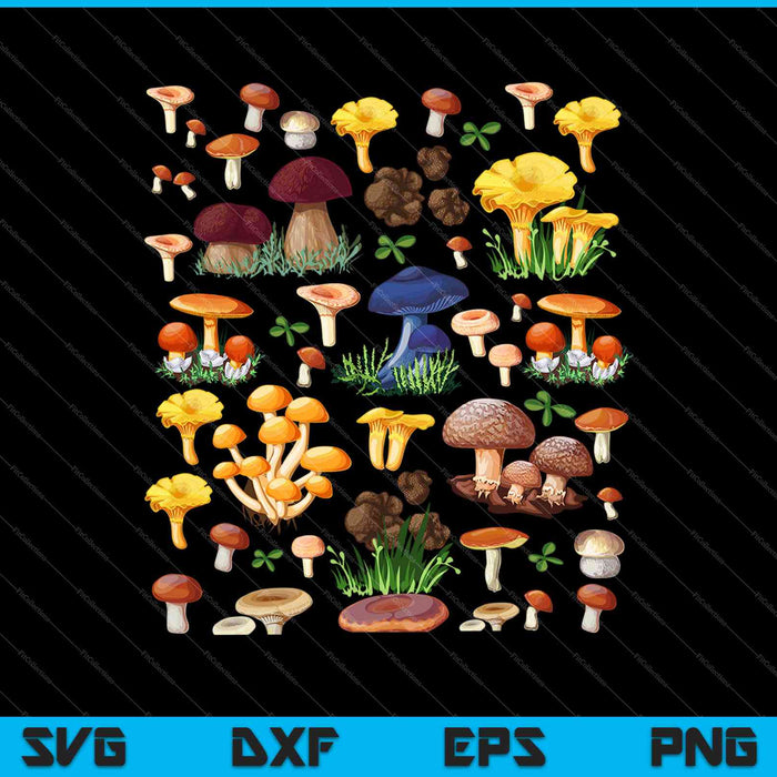 Mushroom Shirt Mycology Fungi Foraging Mushroom Whisperer SVG PNG Cutting Printable Files
