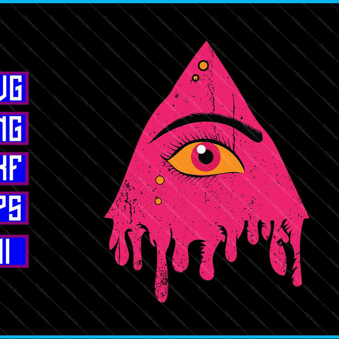 Mutated Melting Eye SVG PNG Cutting Printable Files Mutated Melting Eye SVG PNG Cutting Printable Files