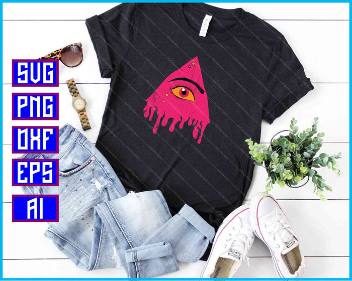 Mutated Melting Eye SVG PNG Cutting Printable Files Mutated Melting Eye SVG PNG Cutting Printable Files