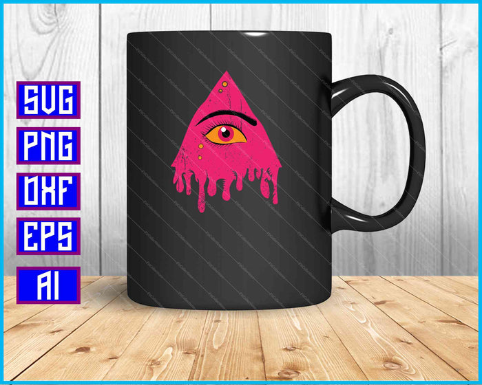 Mutated Melting Eye SVG PNG Cutting Printable Files Mutated Melting Eye SVG PNG Cutting Printable Files
