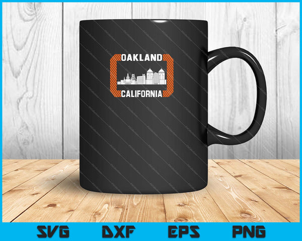 Oakland California SVG PNG Cutting Printable Files