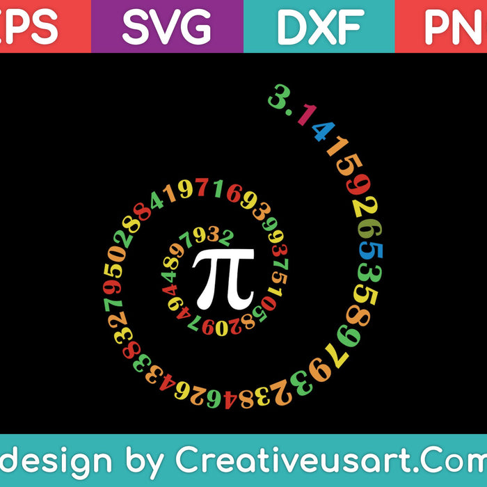 Funny Pi Day Shirt Spiral Pi Math SVG PNG Cutting Printable Files Funny Pi Day Shirt Spiral Pi Math SVG PNG Cutting Printable Files