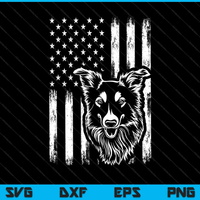 Patriotic German Shepherd AMERICAN FLAG Dog Lover SVG PNG Cutting Printable Files