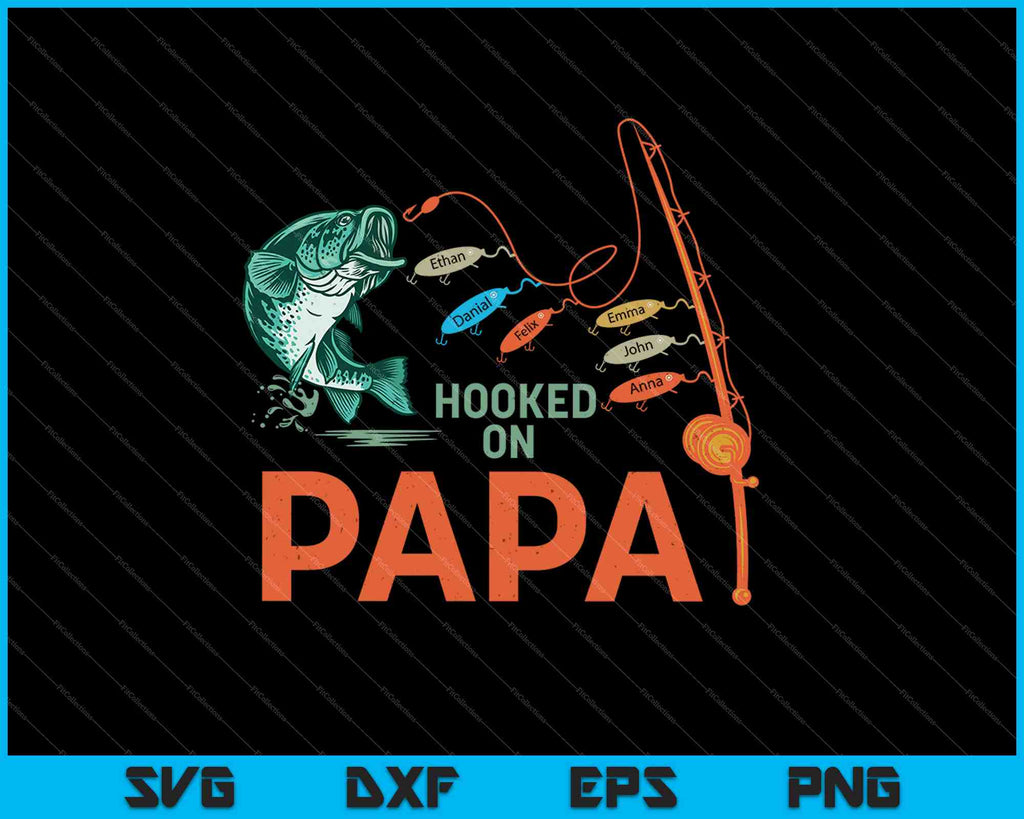 Personalized Reel Cool Papa SVG PNG Cutting Printable Files – creativeusarts