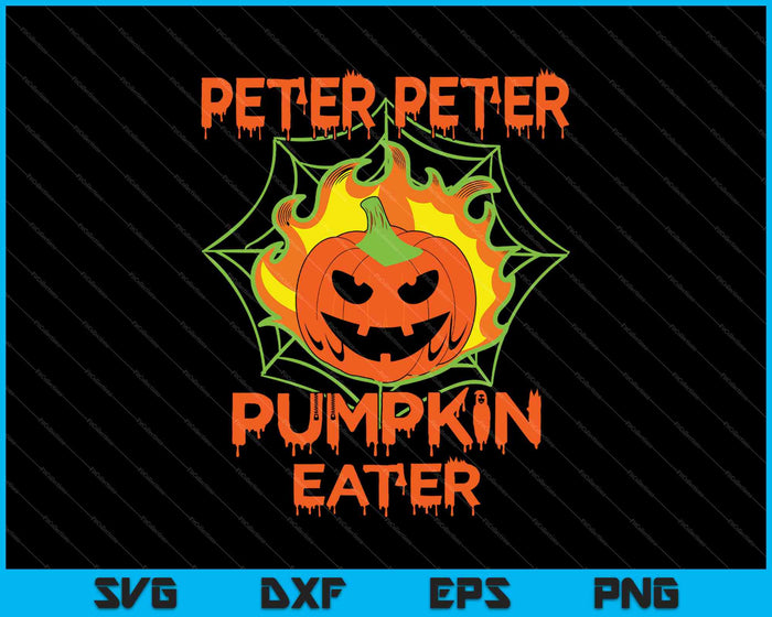 Peter Peter Pumpkin Eater paren Halloween kostuum SVG PNG snijden afdrukbare bestanden Peter Peter Pumpkin Eater paren Halloween kostuum SVG PNG snijden afdrukbare bestanden