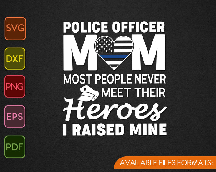 Oficial de policía mamá delgada línea azul familia SVG PNG cortando archivos imprimibles Oficial de policía mamá delgada línea azul familia SVG PNG cortando archivos imprimibles