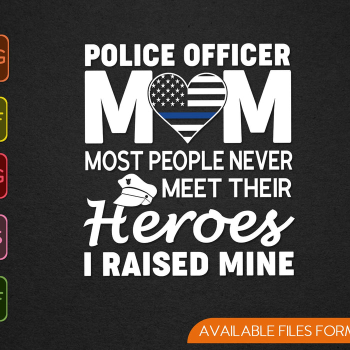 Oficial de policía mamá delgada línea azul familia SVG PNG cortando archivos imprimibles Oficial de policía mamá delgada línea azul familia SVG PNG cortando archivos imprimibles