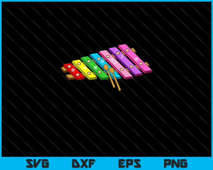 Rainbow Music Xylophone Svg Cutting Printable Files Rainbow Music Xylophone Svg Cutting Printable Files