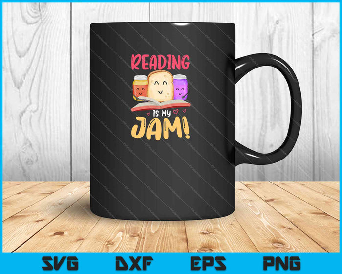 Reading Is My Jam Funny I Love to Read Books Gift SVG PNG Cutting Printable Files Reading Is My Jam Funny I Love to Read Books Gift SVG PNG Cutting Printable Files