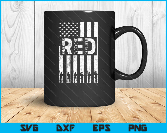 RED Friday Onthoud dat iedereen de militaire Amerikaanse vlag SVG PNG heeft ingezet en afdrukbare bestanden heeft gesneden RED Friday Onthoud dat iedereen de militaire Amerikaanse vlag SVG PNG heeft ingezet en afdrukbare bestanden heeft gesneden
