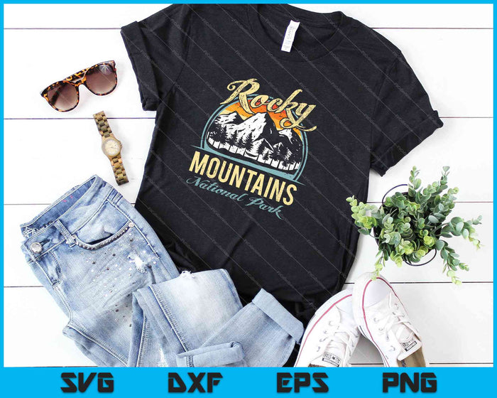 Rocky Mountains National Park SVG PNG Cutting Printable Files