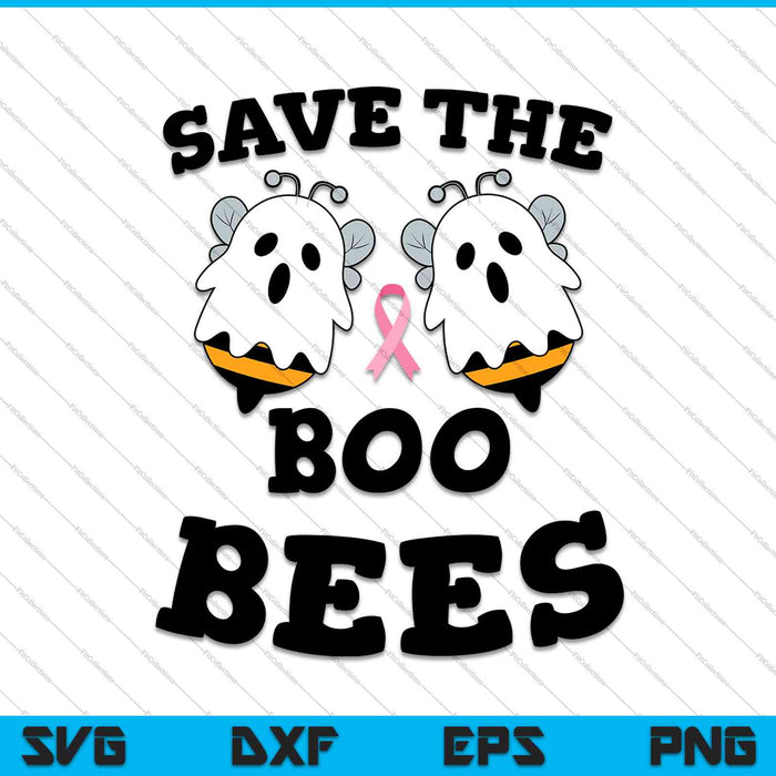 Save The Boo Bees Funny Breast Cancer Awareness Halloween SVG PNG afdrukbare bestanden Save The Boo Bees Funny Breast Cancer Awareness Halloween SVG PNG afdrukbare bestanden