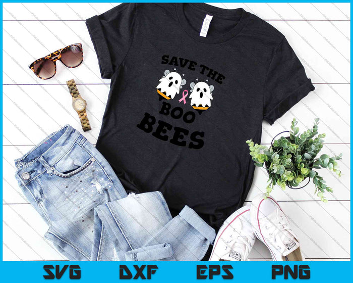 Save The Boo Bees Funny Breast Cancer Awareness Halloween SVG PNG afdrukbare bestanden Save The Boo Bees Funny Breast Cancer Awareness Halloween SVG PNG afdrukbare bestanden