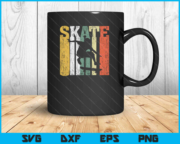 Skate Skateboarder Gift Skateboard Retro SVG PNG Cutting Printable Files