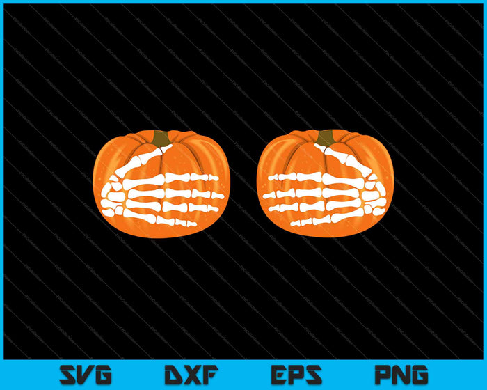 Skeleton Hands Holding Pumpkins Boobs Funny Adult Halloween SVG PNG Printable Files Skeleton Hands Holding Pumpkins Boobs Funny Adult Halloween SVG PNG Printable Files